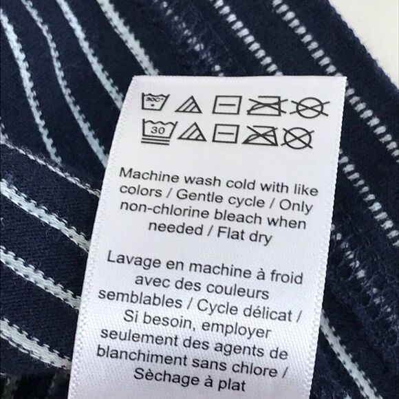 UNTUCKit Lambert Long Sleeve Shirt Men's Large Striped 100% Cotton Knit Casual - Picture 8 of 9